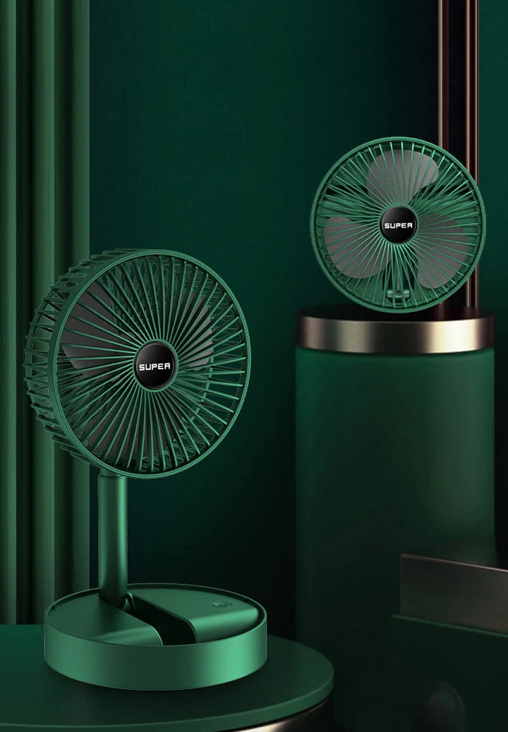 Opvouwbare USB-Tafelventilator met Krachtige Luchtstroom