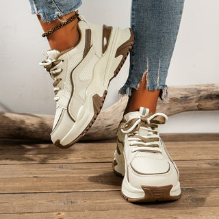 Zara - Stijlvolle Dames Sneakers Met Hoge Zool