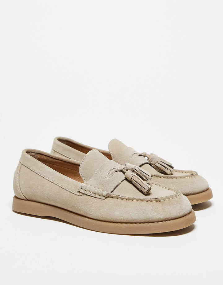 ClassicStep – Luxe Suède Loafers met Kwastdetail