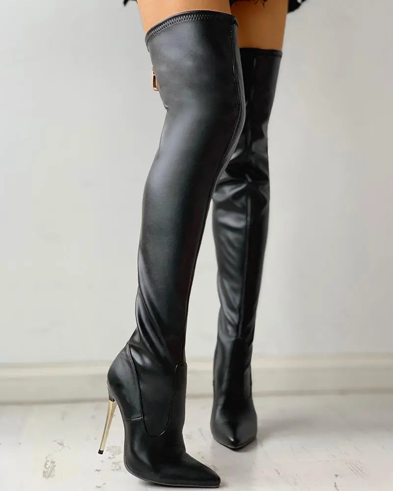 Overknee Dameslaarzen met Stilettohak
