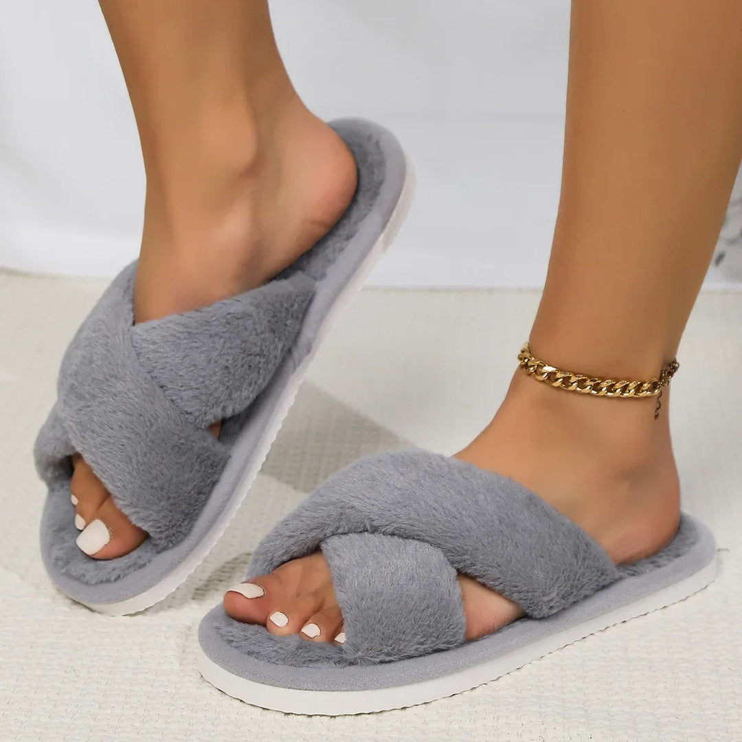 Warme Fluffy Damespantoffels - ideaal voor thuis