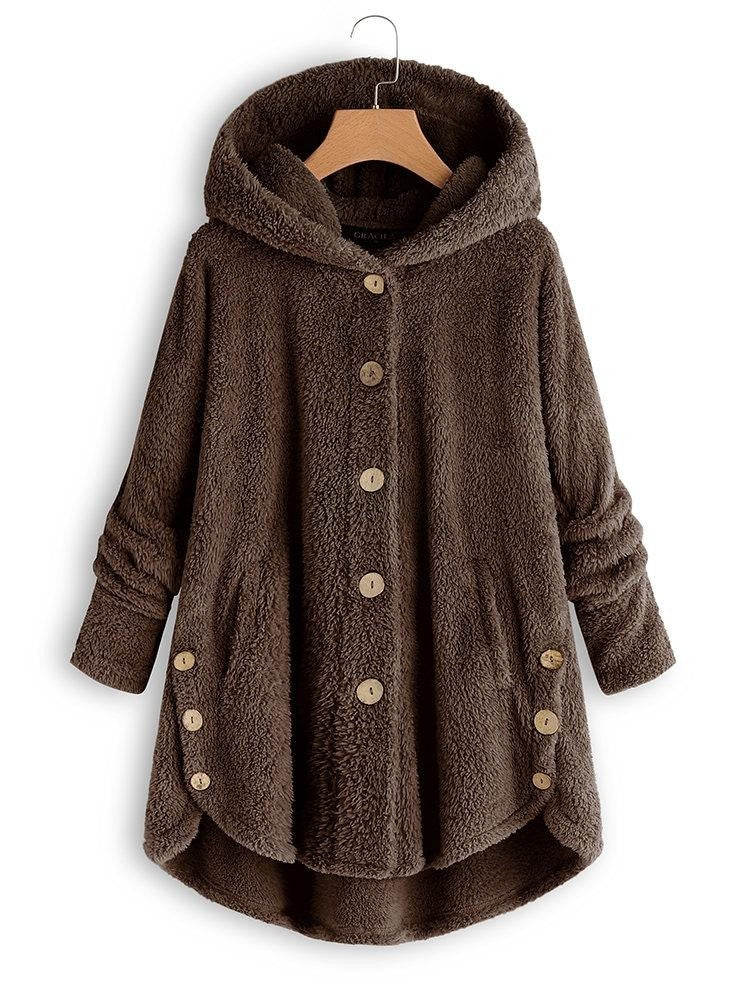 Comfortabel Teddy Wintervest Met Capuchon