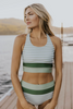 Colorblock Cut Back Bikiniset