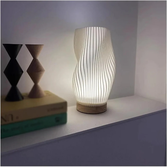 AuraLight - Moderne golvende Tafellamp, Metaal, ABS+PC, ø20, 28cm