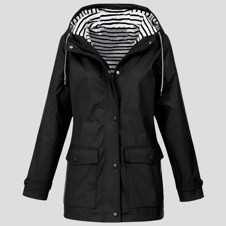 Waterdichte en winddichte capuchonjas voor dames