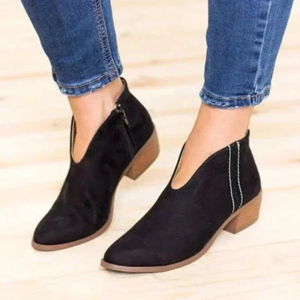 Elegante Suède Enkelboots