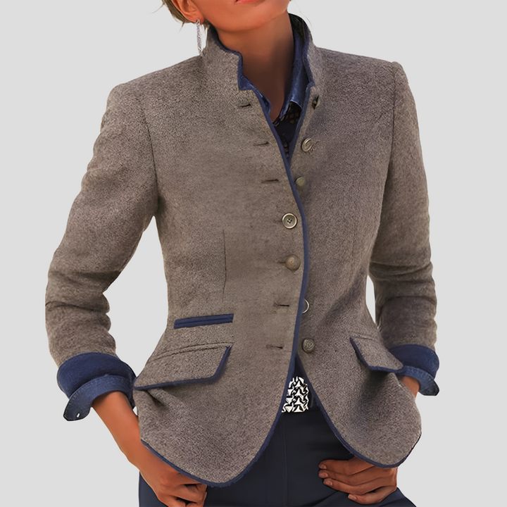 Elegante damesjas in effen kleur