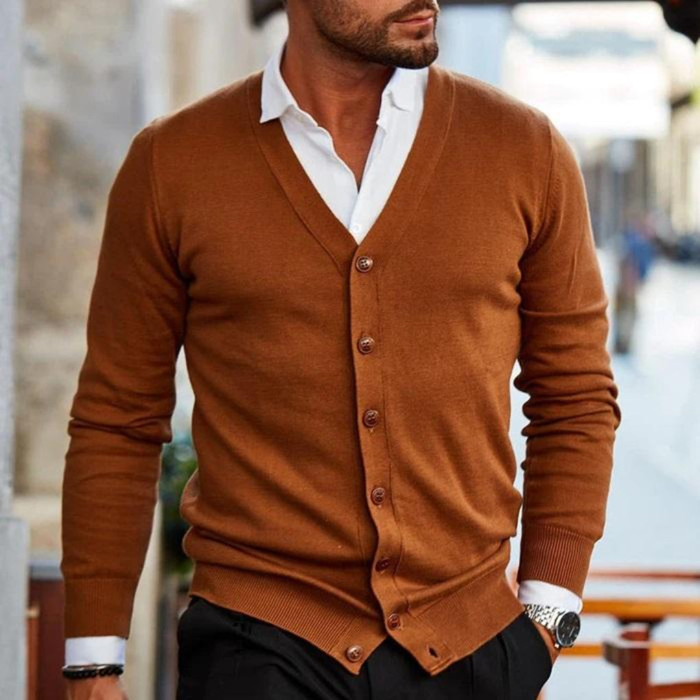 Katoenen herenvest in casual stijl
