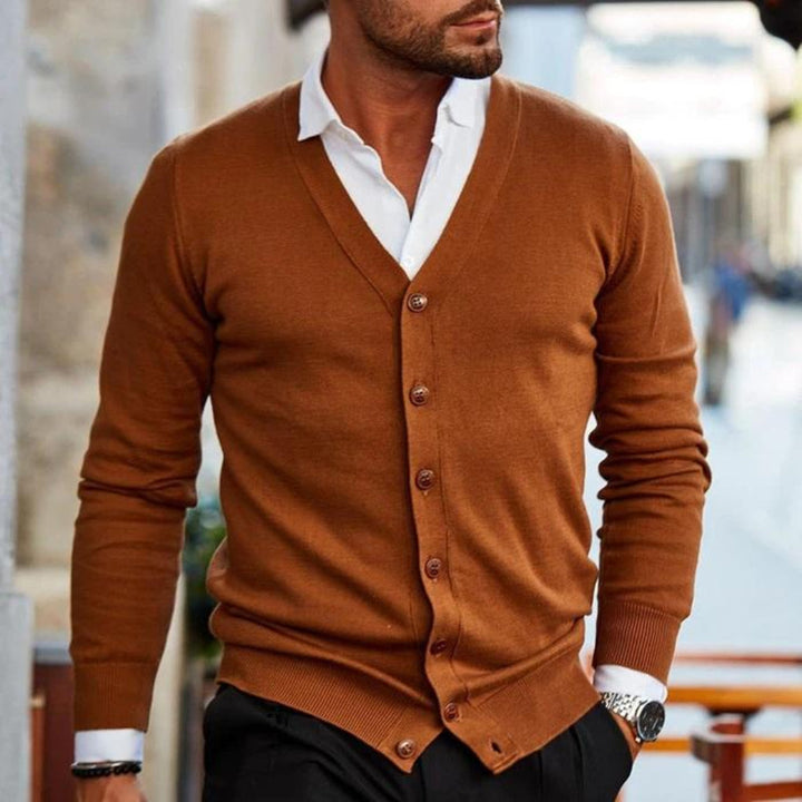 Katoenen herenvest in casual stijl