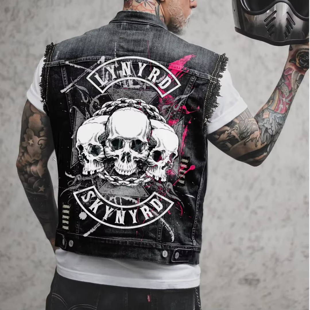 Mouwloos Denim Vest voor Heren