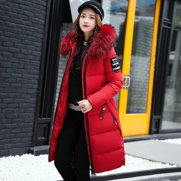 Dames Winter Parka met Bontkraag