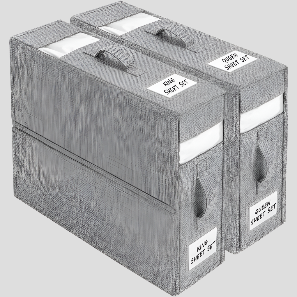 Inklapbare organizerbox voor lakens