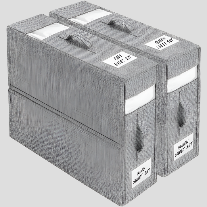 Inklapbare organizerbox voor lakens