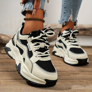 Zara - Stijlvolle Dames Sneakers Met Hoge Zool