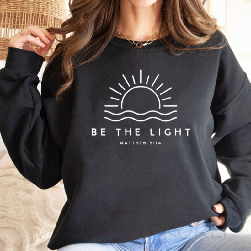 Elegante 'Be The Light Sweater' - Dames Lente Trui zwart