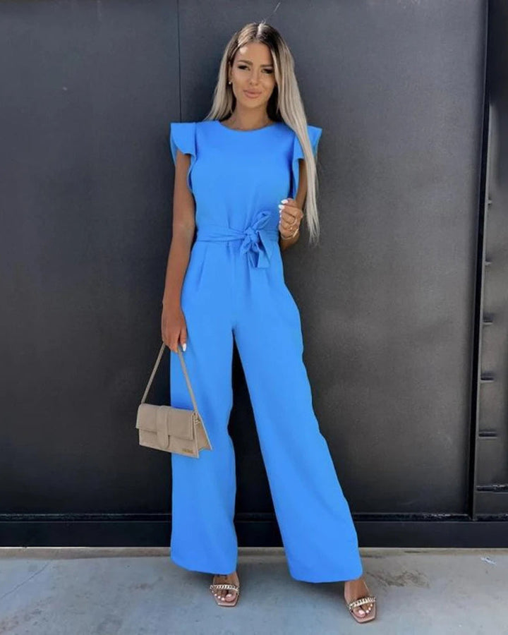 Elegante Jumpsuit met Vlindermouwen