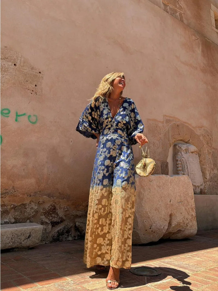 Boho Jumpsuit met V-hals voor Dames