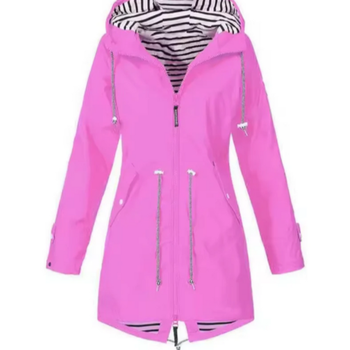 Waterdichte jas met capuchon voor dames