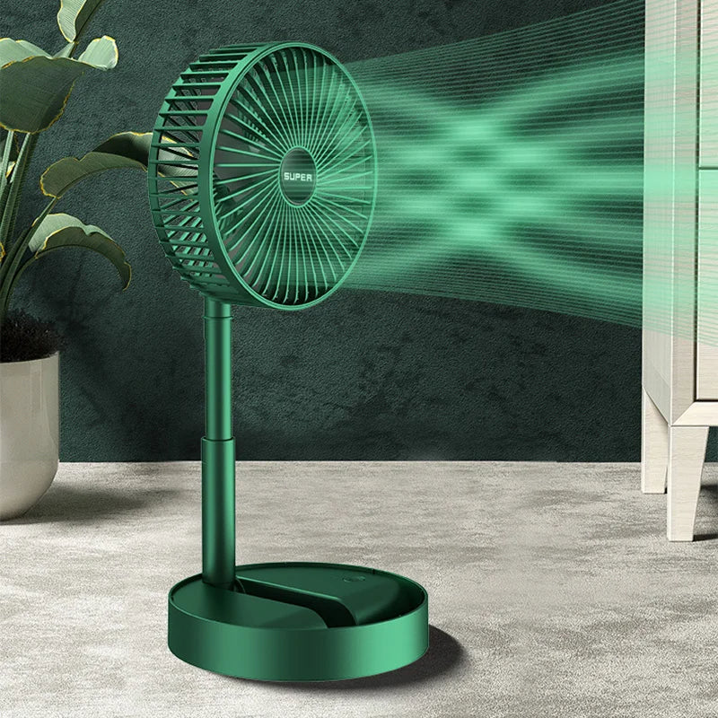 Opvouwbare USB-Tafelventilator met Krachtige Luchtstroom