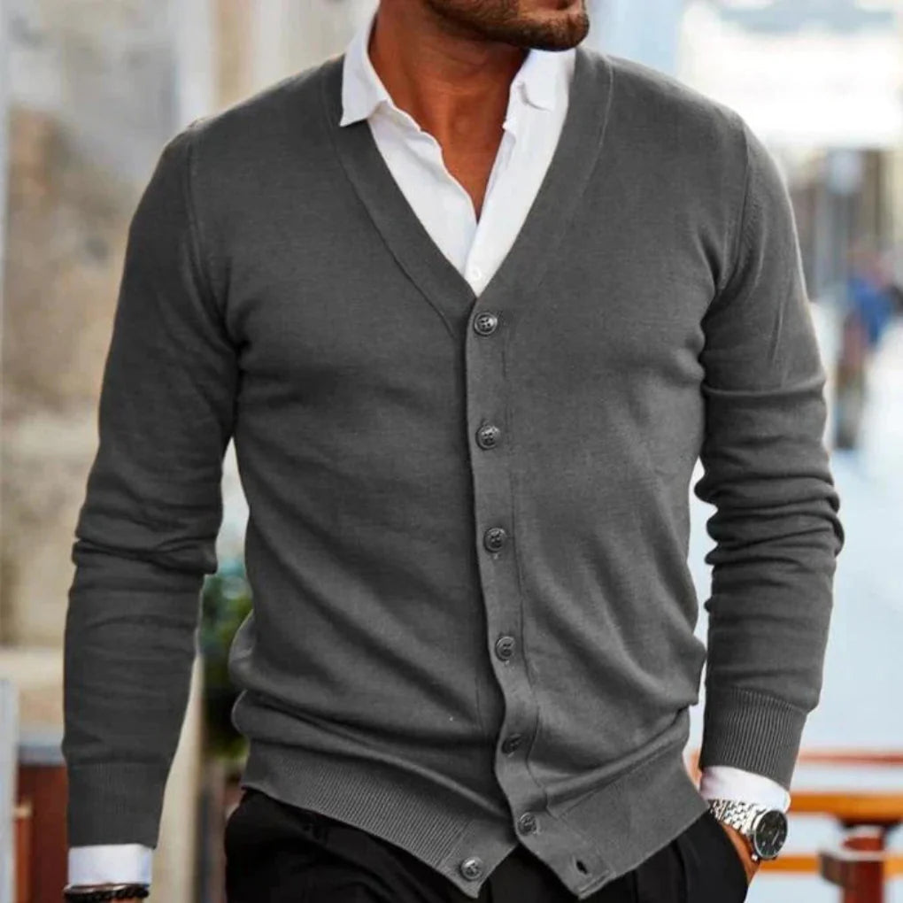 Katoenen herenvest in casual stijl