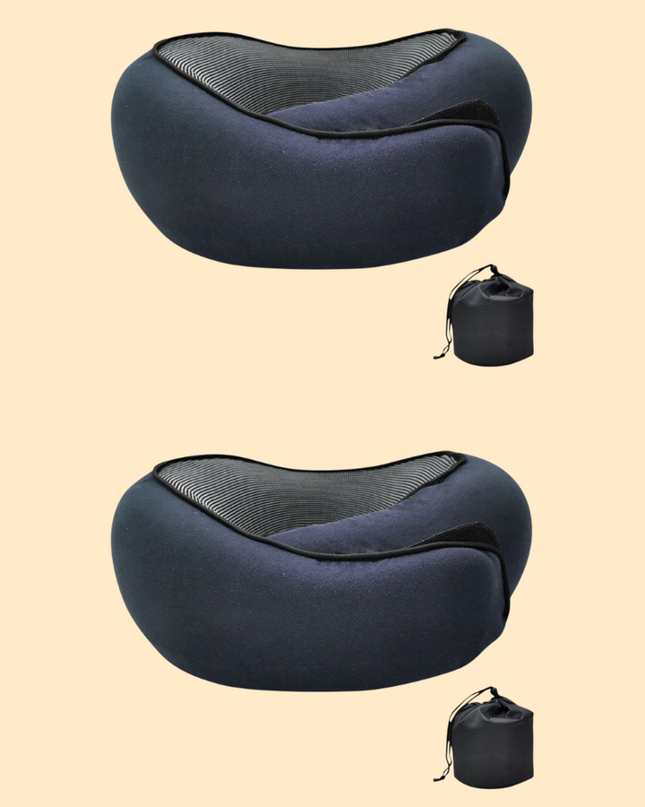 Ergonomische nekkussens voor op reis met traagschuim
