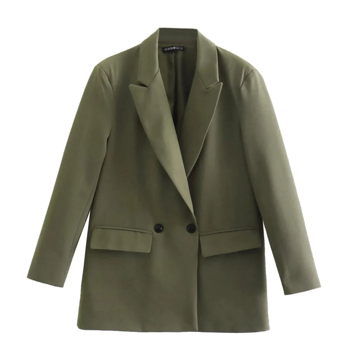 PowerChic – Elegante Double-Breasted Blazer voor Dames