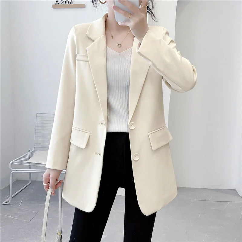 Vintara - Casual Dames Blazer Lang damespak nette kleding vrouwen chique comfortabel casual blazer set 