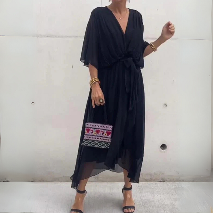 Elegante, lichtgewicht wikkeljurk voor dames