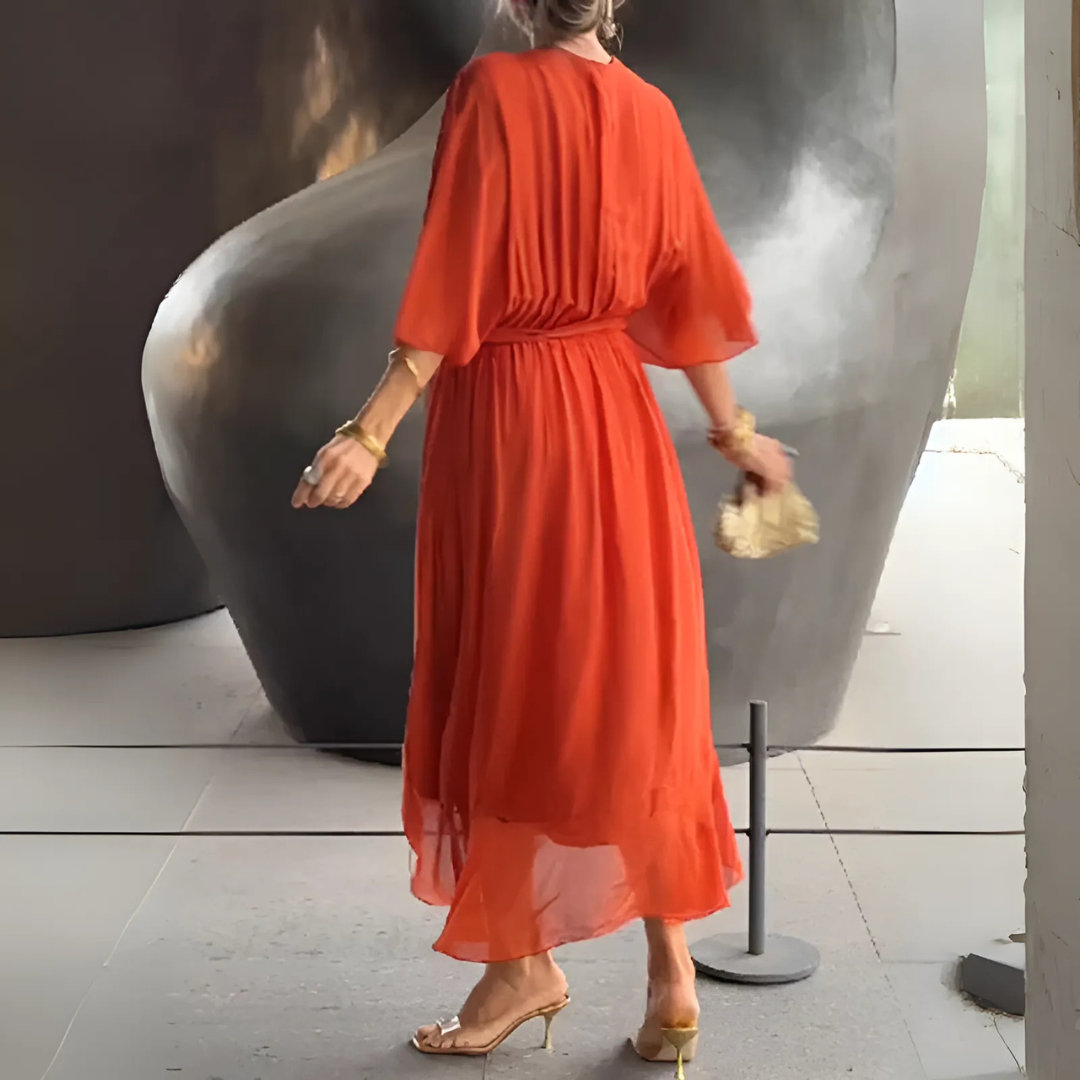 Elegante, lichtgewicht wikkeljurk voor dames