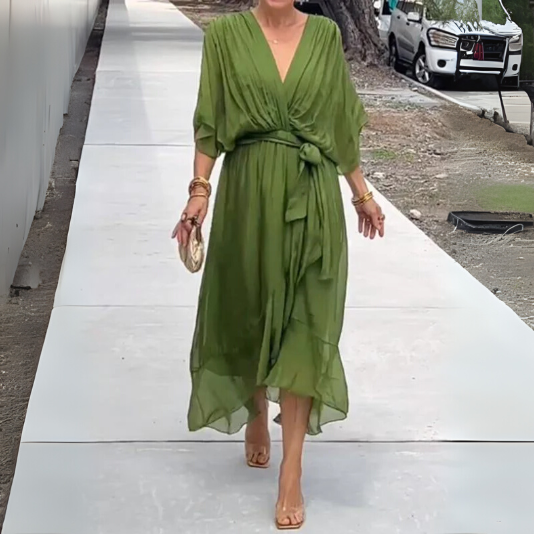 Elegante, lichtgewicht wikkeljurk voor dames