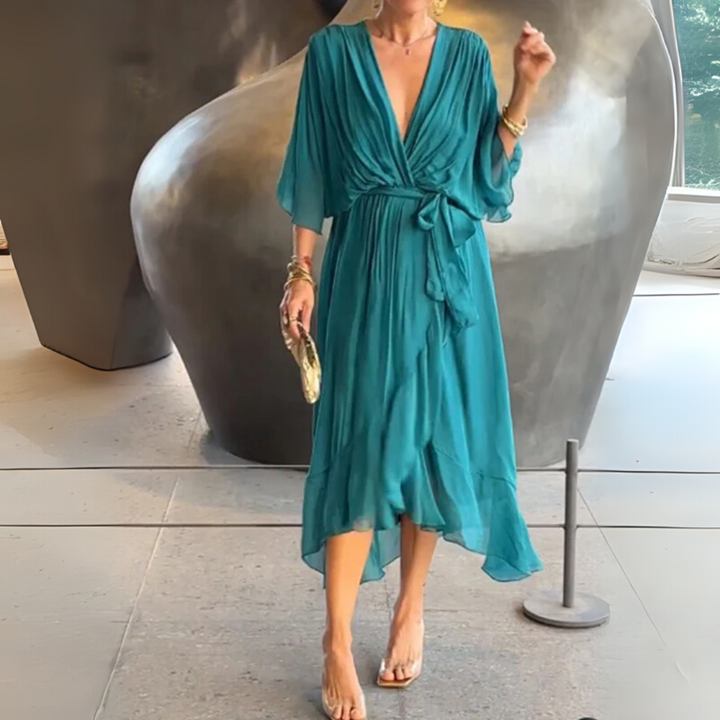 Elegante, lichtgewicht wikkeljurk voor dames