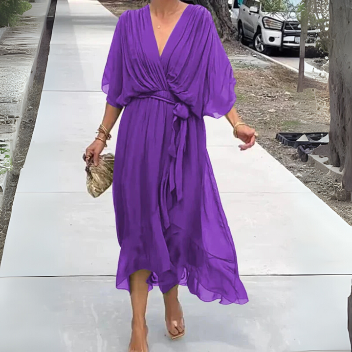 Elegante, lichtgewicht wikkeljurk voor dames