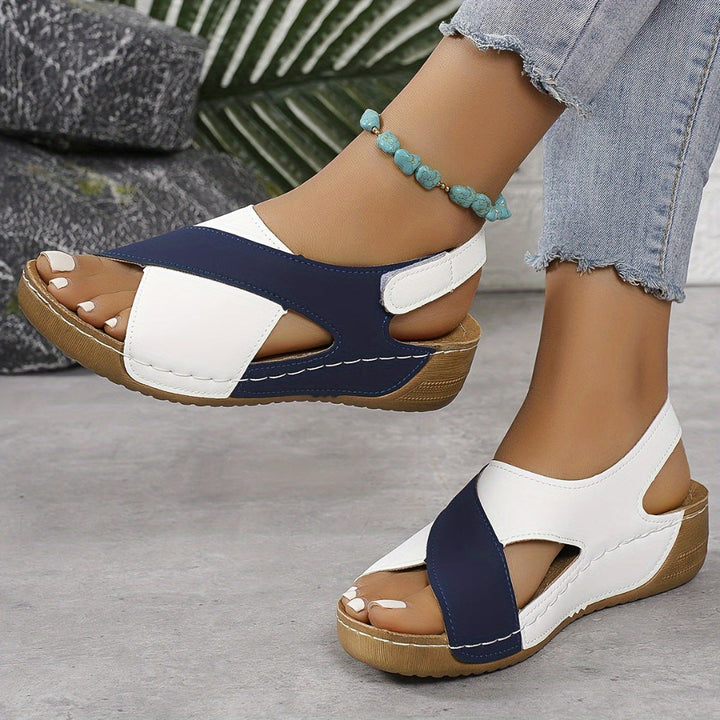 Kleurrijke, opvallende plateau sandalen