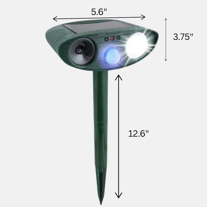 Ultrasone chipmunkverjager en op zonne-energie