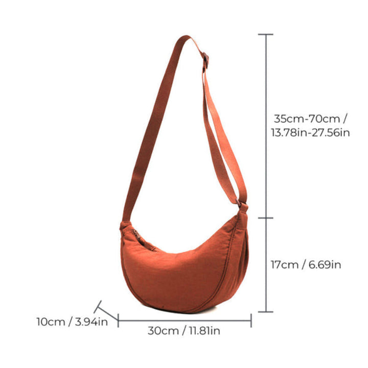 Ruime Nylon Schoudertas voor Dames