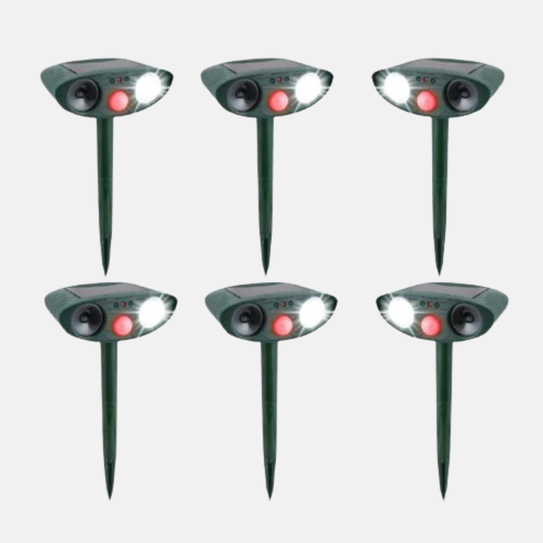 Ultrasone chipmunkverjager en op zonne-energie