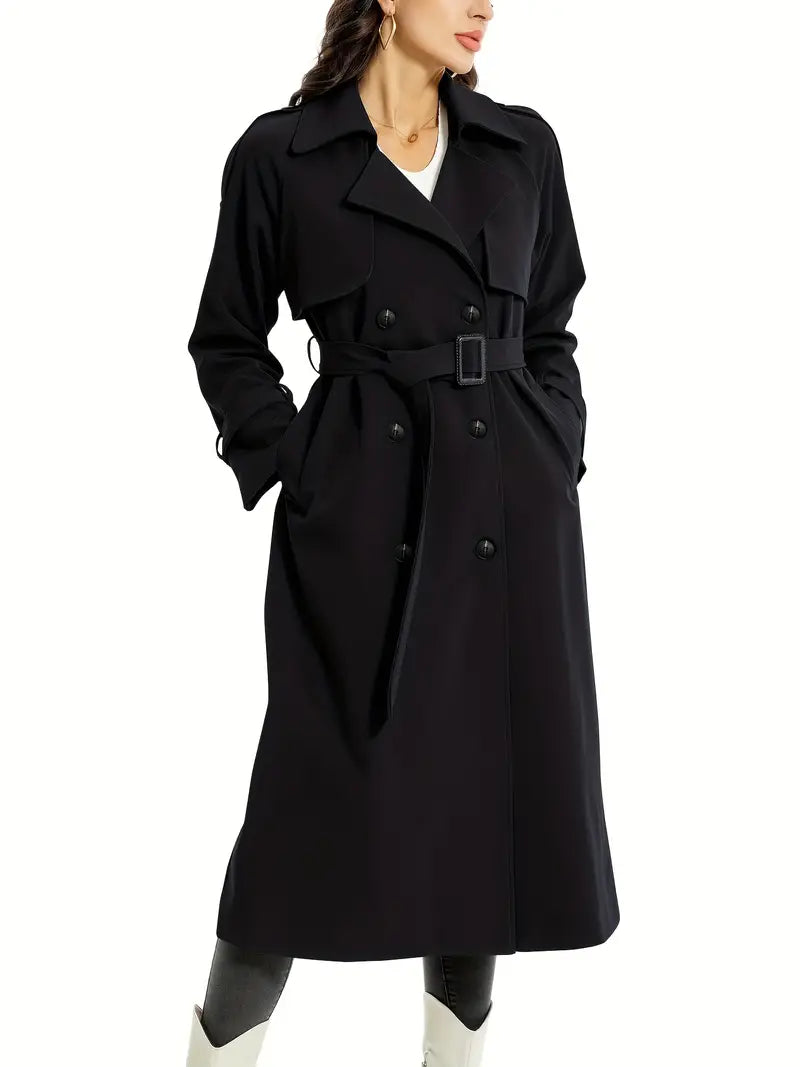 Premium Trenchcoat Lang Dames - Evora