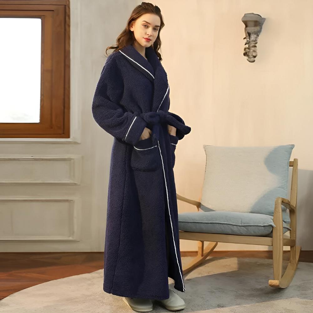 Luxe fleece badjas voor warmte en comfort