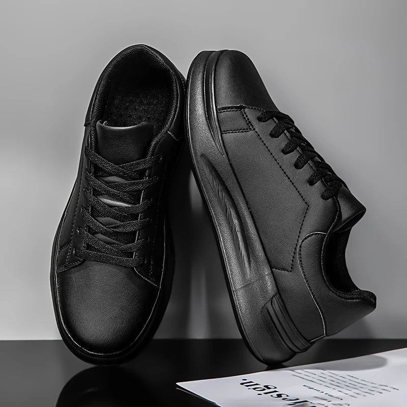 Dames Sneakers van Wit Leer met Minimalistische Look
