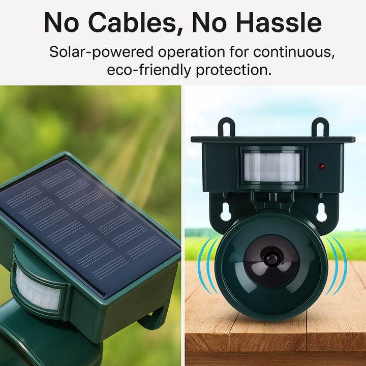 Premium vogelverjager met bewegingssensor