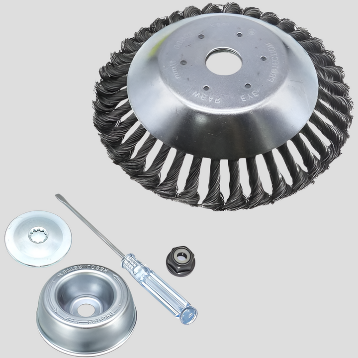 Koolstofstalen onkruidborstel en trimmer (Alleen borstel)