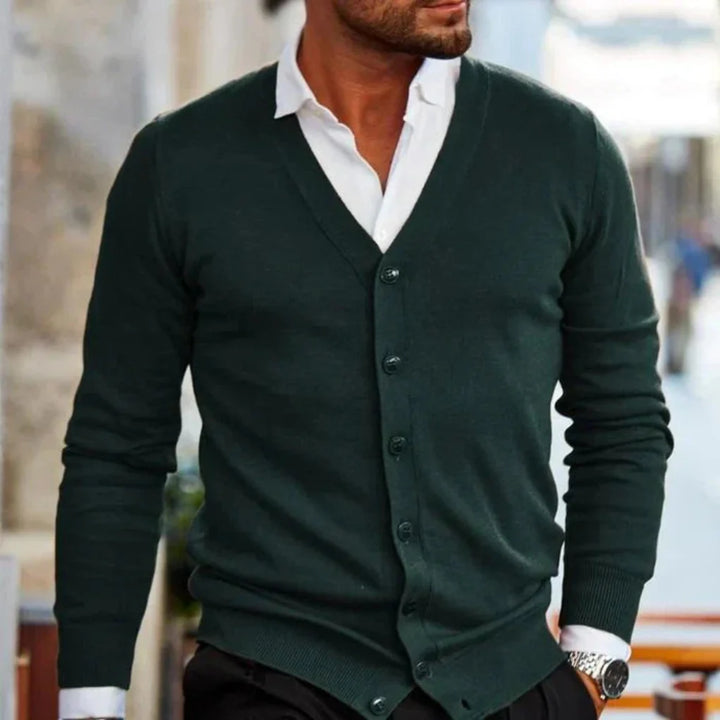 Katoenen herenvest in casual stijl