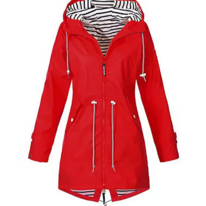 Waterdichte jas met capuchon voor dames