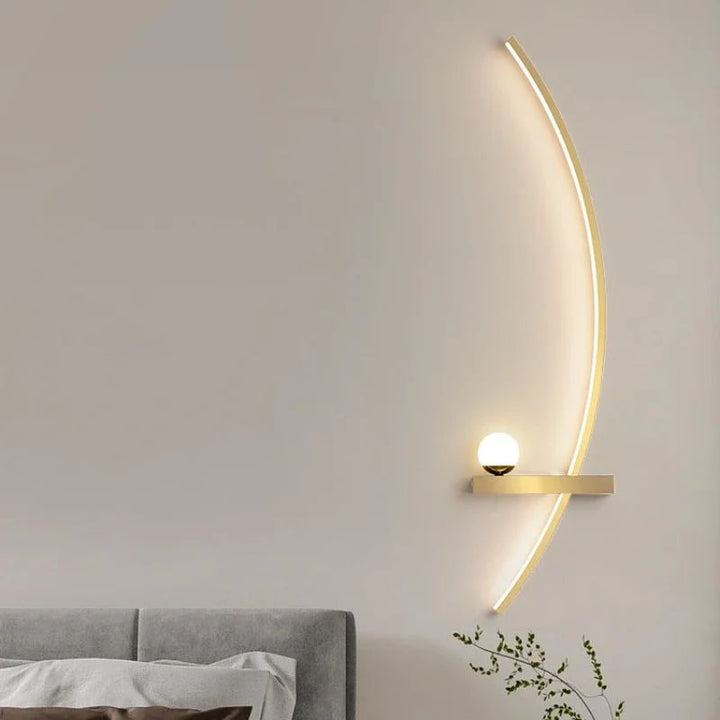 Nordic LED Wandlamp - Strakke Strepen Muurverlichting voor Slaapkamer, Woonkamer, Studeerkamer en Trap