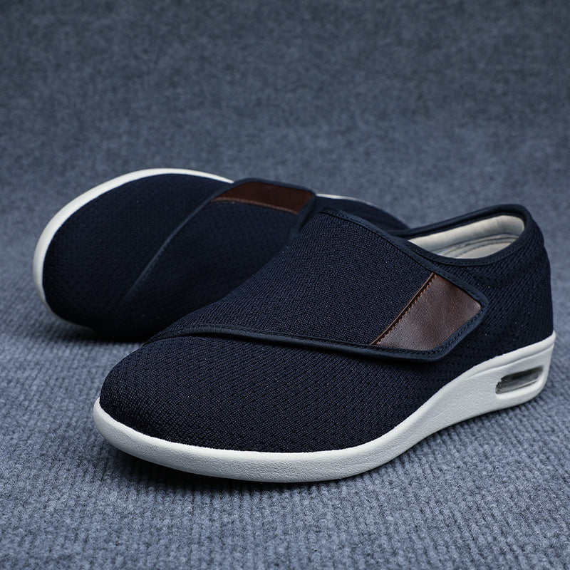 Brede diabetische schoenen voor gezwollen voeten