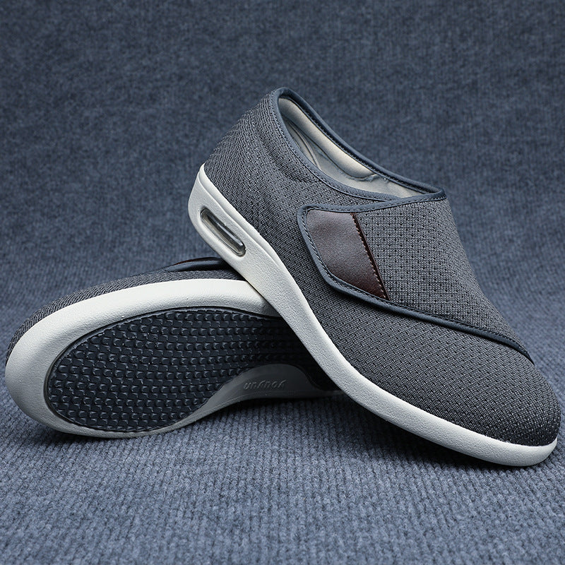 Brede diabetische schoenen voor gezwollen voeten