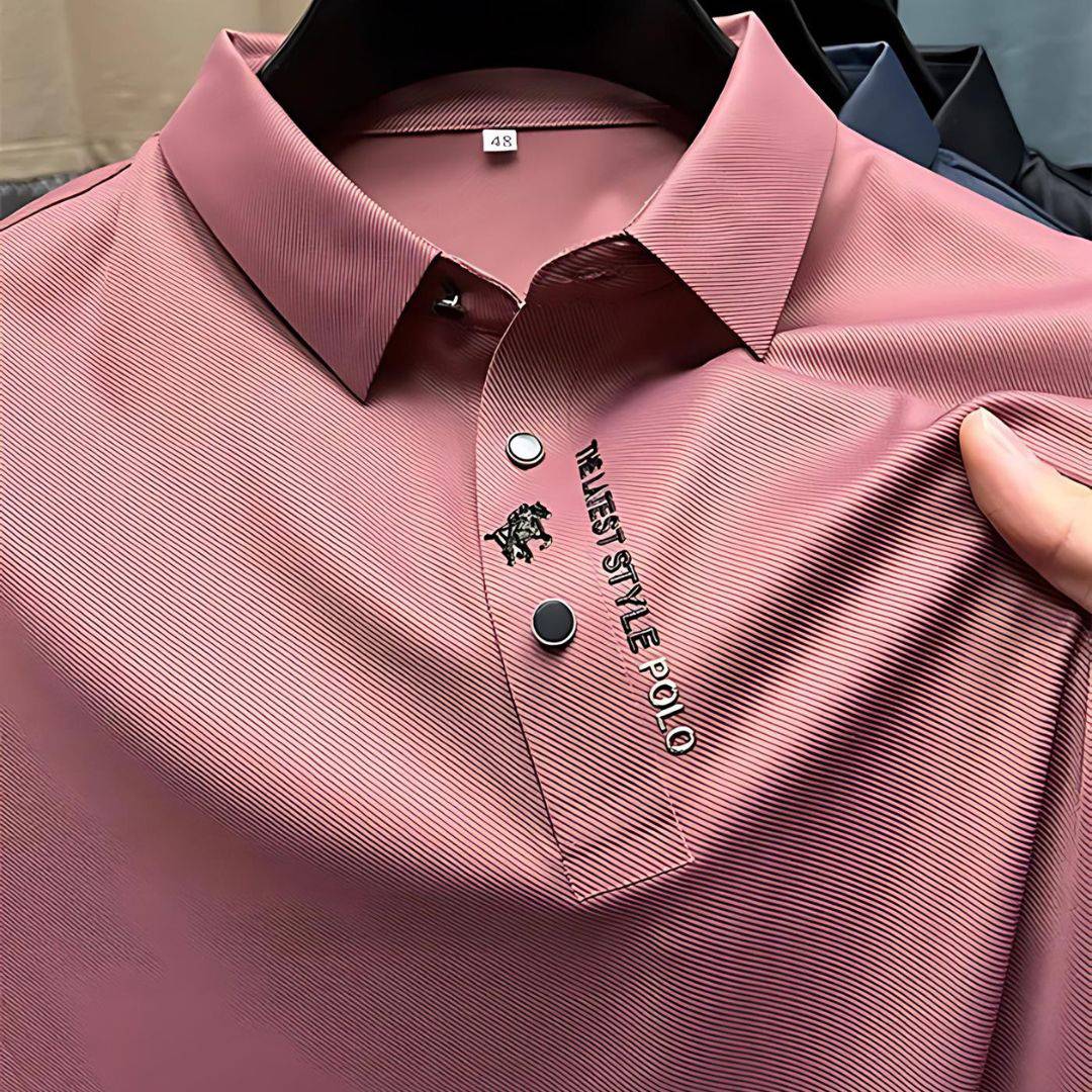 Luxe Ice Silk Polo voor Heren