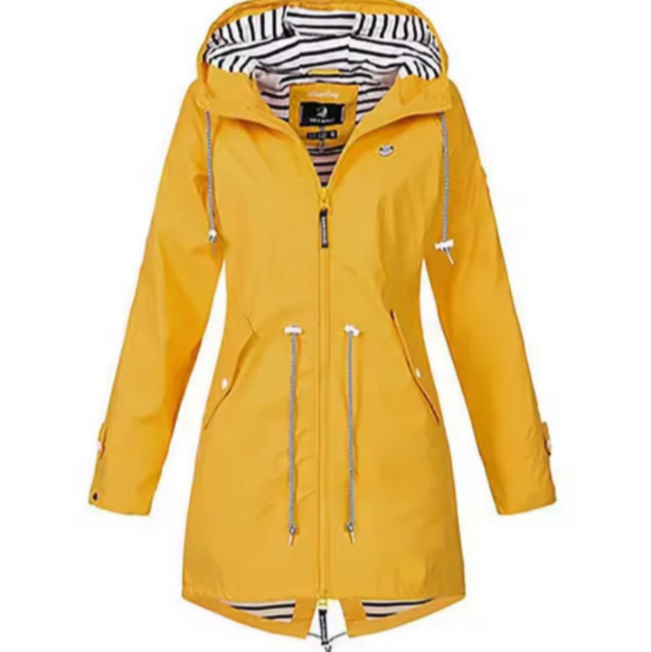 Waterdichte jas met capuchon voor dames
