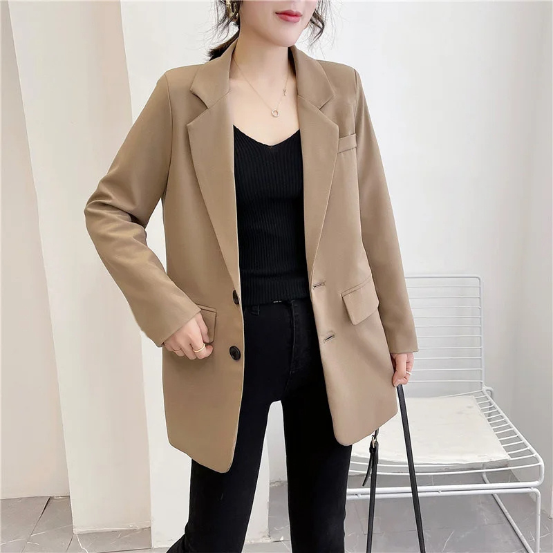 Vintara - Casual Dames Blazer Lang damespak nette kleding vrouwen chique comfortabel casual blazer set 