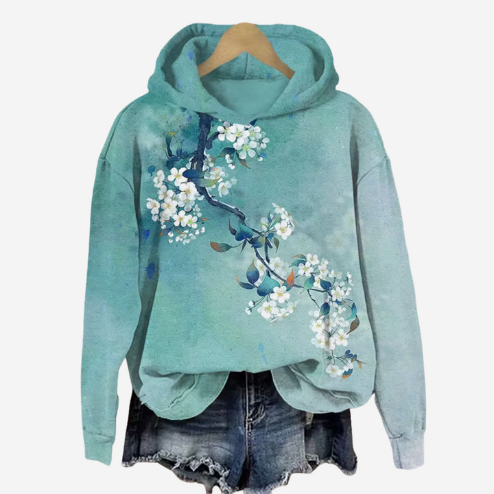 Casual Hoodie met Koi Art Print